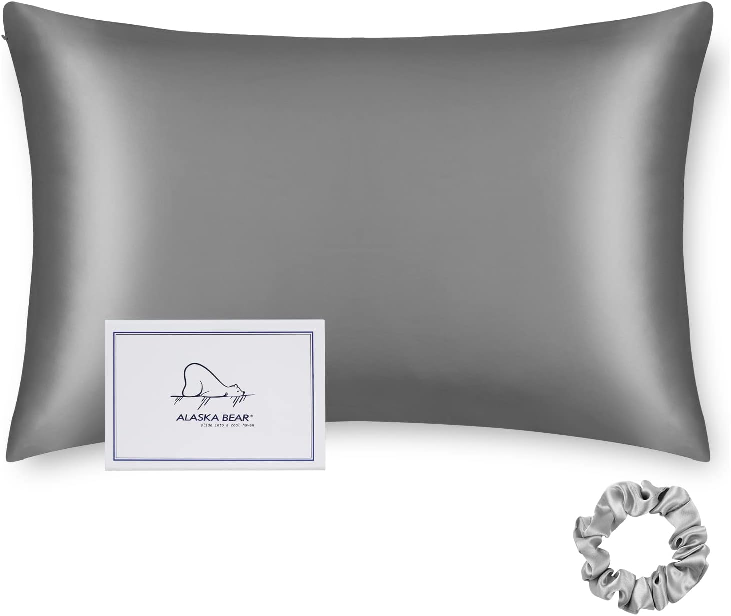 ALASKA BEAR Silk Pillowcase Envelope Closure, 22 Momme 100
