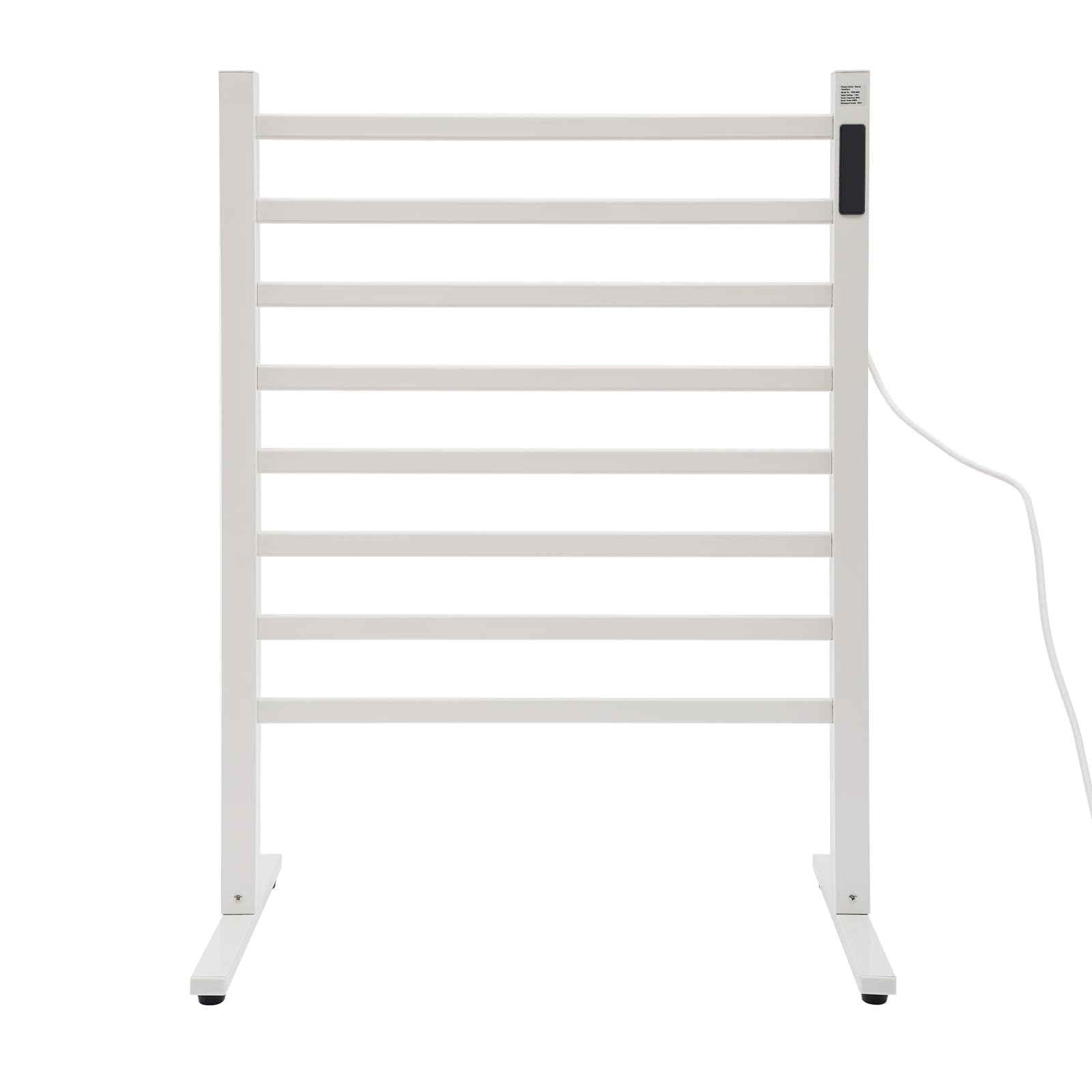 Beheiztes Handtuchgestell, Aluminium Handtuchwärmer Elektrisches Handtuchwärmergestell mit Intelligente LED-Anzeige, für Badezimmer Gästezimmer Hotels 60 * 35.5 * 83cm
