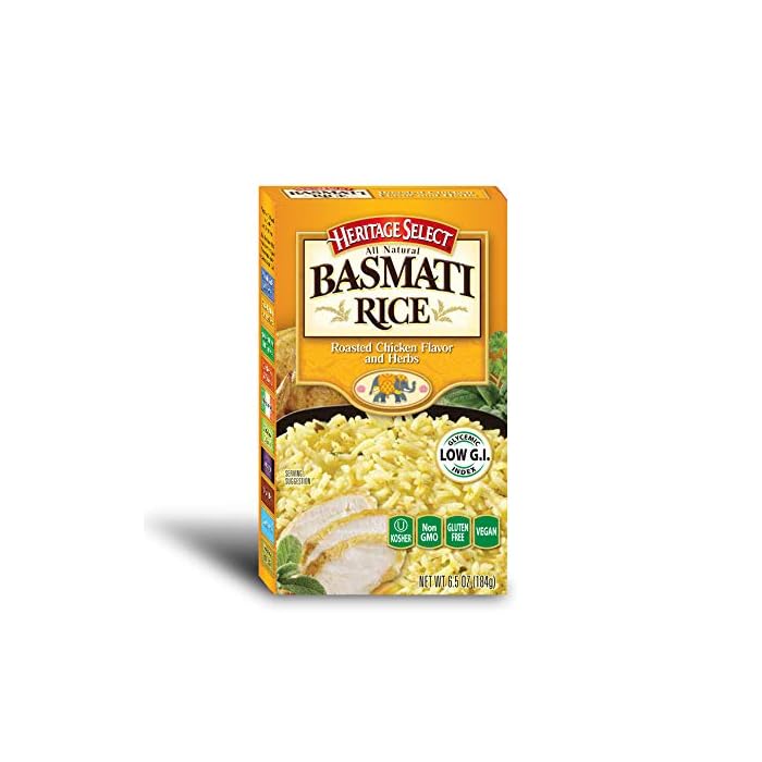 Buy Heritage Select Premium Basmati Rice Roasted Chicken & Herbs 6