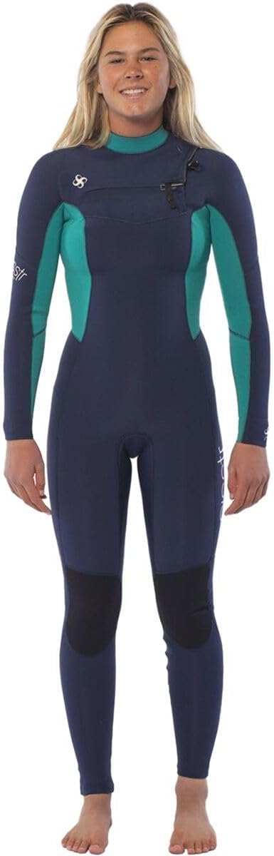 7 Seas 4/3mm Chest-Zip Long-Sleeve Full Wetsuit - Women's, Strong Blue, 4