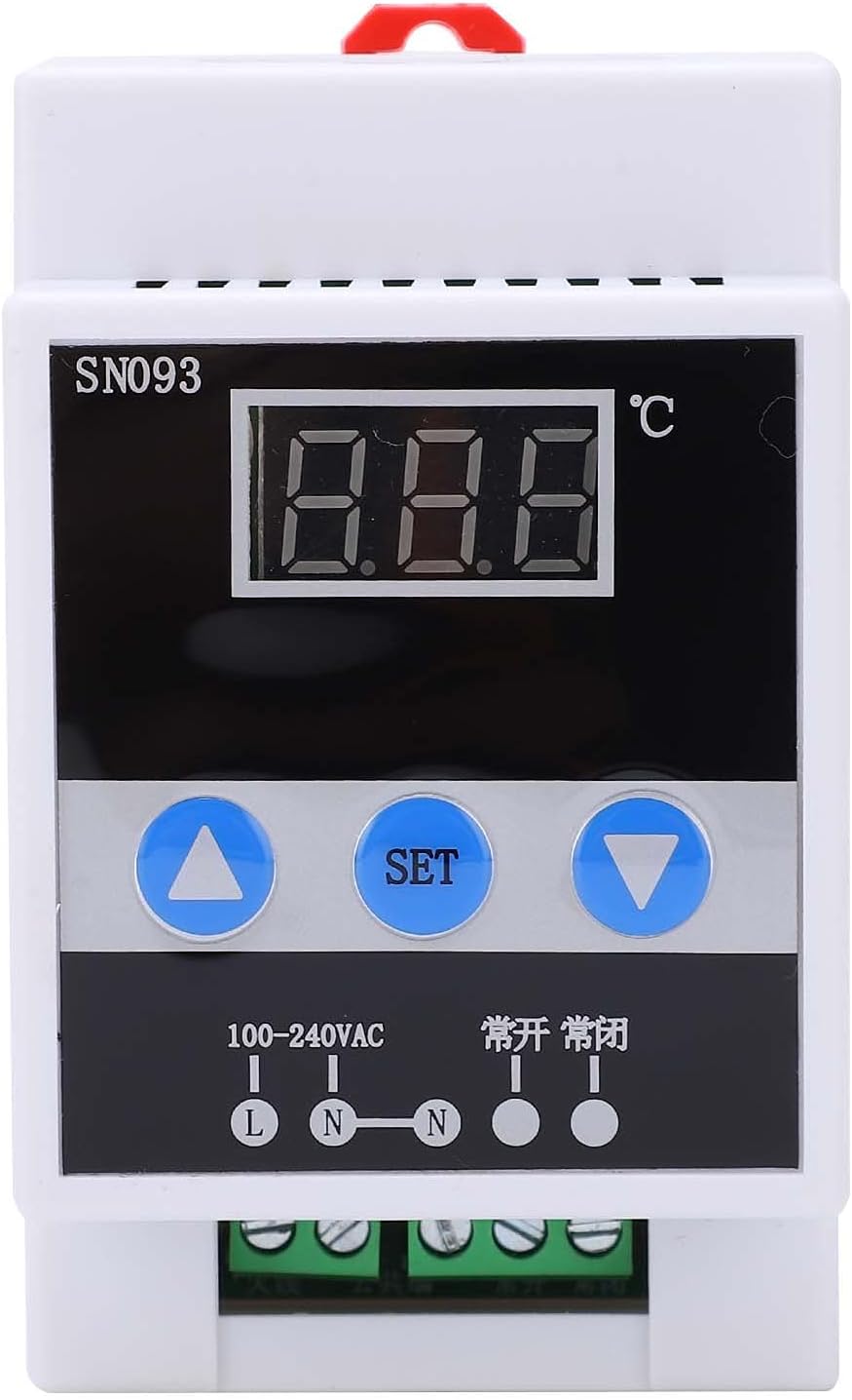 Temperature Regulator, DIN Rail Mount Controller, Digital