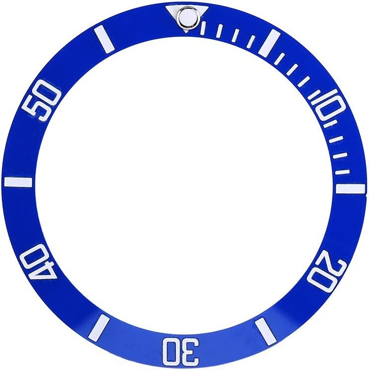 Watch Replacement Parts, Wristwatch Plastic Material Loop Bezel Insert Ring(Blue)