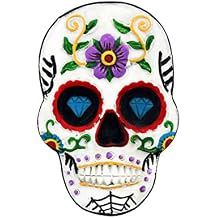 Pacific Giftware Day of The Dead Skull Figurine Magnet Bottle Opener