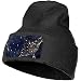Produktbild H.D. Beanie Hat-Frauen & Männer Usa Weltraum Satellitenbilder Nacht Winter Warme Mütze Hüte Stretch Schädel Ski Strickmütze Cap