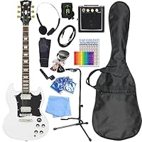 Amazon | エレキギター 初心者セット SG タイプ ミニアンプ付 15点
