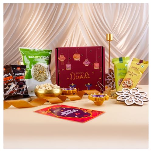 Eat Anytime Diwali Dhamaka Hamper | 11 Items Diwali Gift Box with...