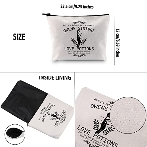 Magic Movie Inspired Gift Verbena Apothecary Makeup Bag Basic Witch Cosmetic Bag Movie Fan Gift Witchy Woman Zipper Travel Bag (Verbena Apothecary) - Image 3