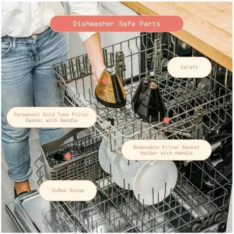 14-Cup Programmable Coffee Maker with Touch-Activated Display, by Drew Barrymore (Lavender)