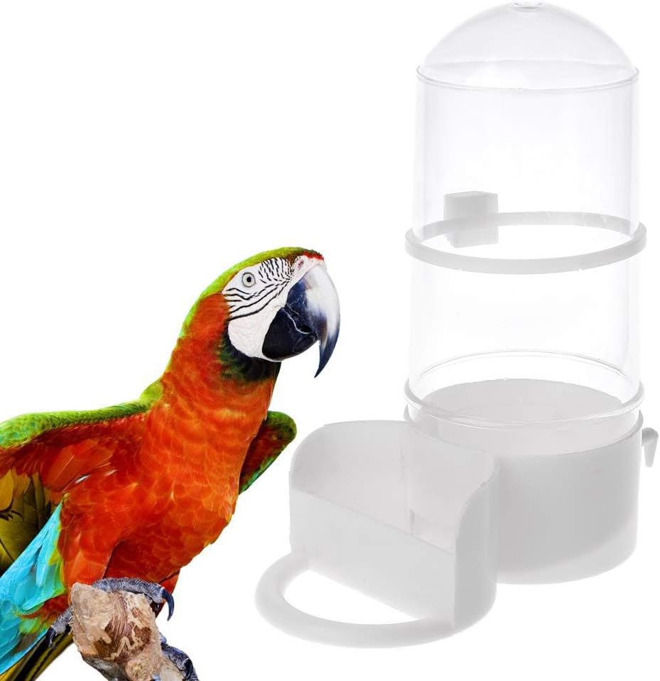 Bird Food Water Dispenser Bird Water Bottle Parrot Automatic Water Feeder Water Drinker Bird Cage Accessories for Parrots Budgie, Cockatiel, Lovebirds image 3