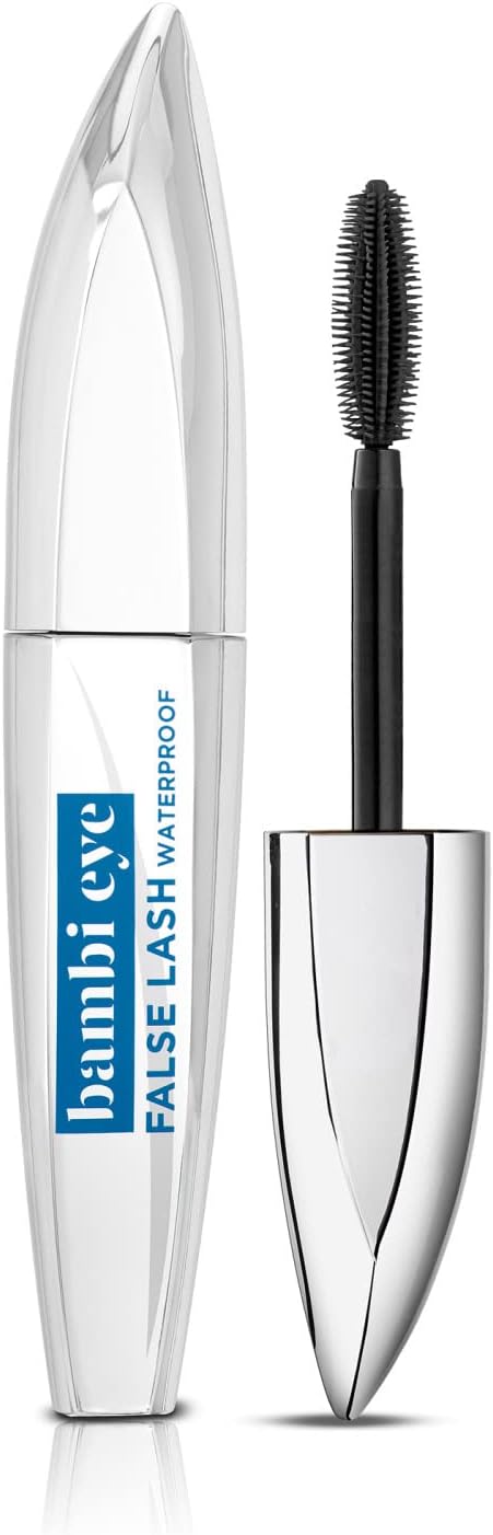 L'Oreal Paris Mascara, False Lash Mascara – Dramatic Wide-Eyed Curl & Spectacular Length – Dual-Action Wand for Definition & Elongation – Waterprood, AM to PM Longwear – Extra Black