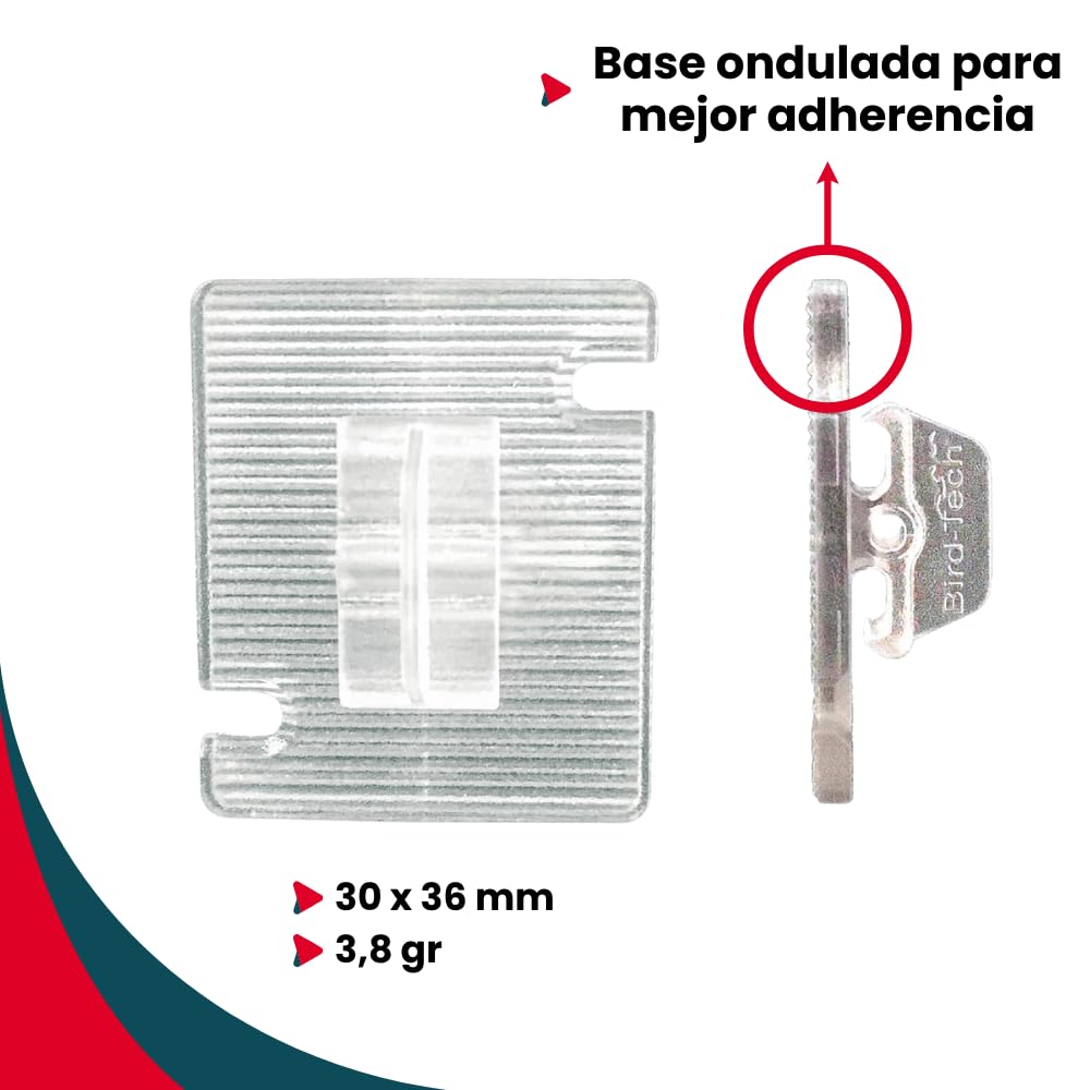 Remi Hogar Clips de Fijación con Adhesivo para Red Anti Aves | Pack de Sujeción Rápida y Resistente | Fijación Segura sin Taladro | Instalación Fácil en Superficies Lisas | Uso Interior y Exterior
