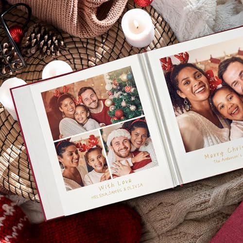 Yopih Selbstklebendes Fotoalbum 28x27 cm für 10x15, 13x18, 20x25 cm Bilder, DIY Fotoalbum zum Selbstgestalten, 40 Selbstklebende Seiten mit Metallstift, Hochzeit Baby Reise Geschenk, Grün