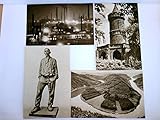  4 AK Saarland; Völklingen, Eisenwerke bei Nacht; Winterbergdenkmal in Saarbrücken; Gr. Saarschleife bei Mettlach; Der Bergmann von der Saar (Fritz Koelle); Konvolut