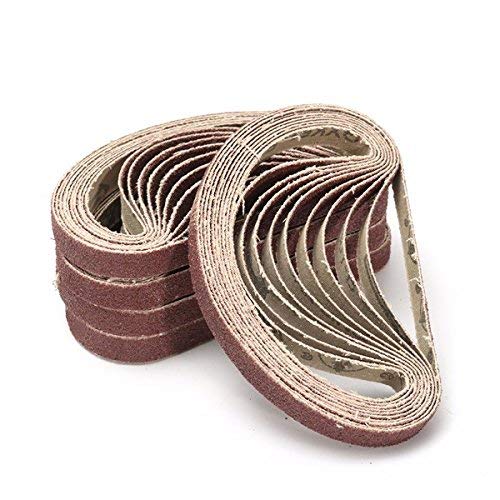 SUCAN 50pcs 10x330mm nastri abrasivi in ​​zirconio 40/60/80/120 grana ossido di allum-inio utensili abrasivi - 120#