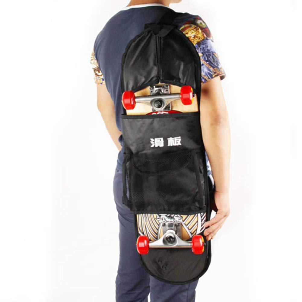 Alomejor Sac à Dos Skateboard,Pratique Stockage sécurisé Sac Skateboard 31-32 Pouces for skateurs étudiants Voyage déplacement Sport Urbain