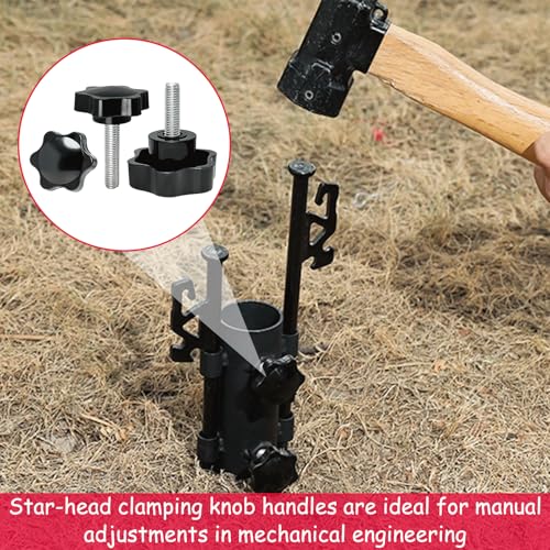 DAAIZIII 12 Stück Sterngriffschraube M8, Schrauben Mit Griff M8x20mm, Sternkopfschraube, Sternschraube M8 Für Werkzeugmaschine, Maschine, Anziehen Geräte, Drehmaschine, Instrument