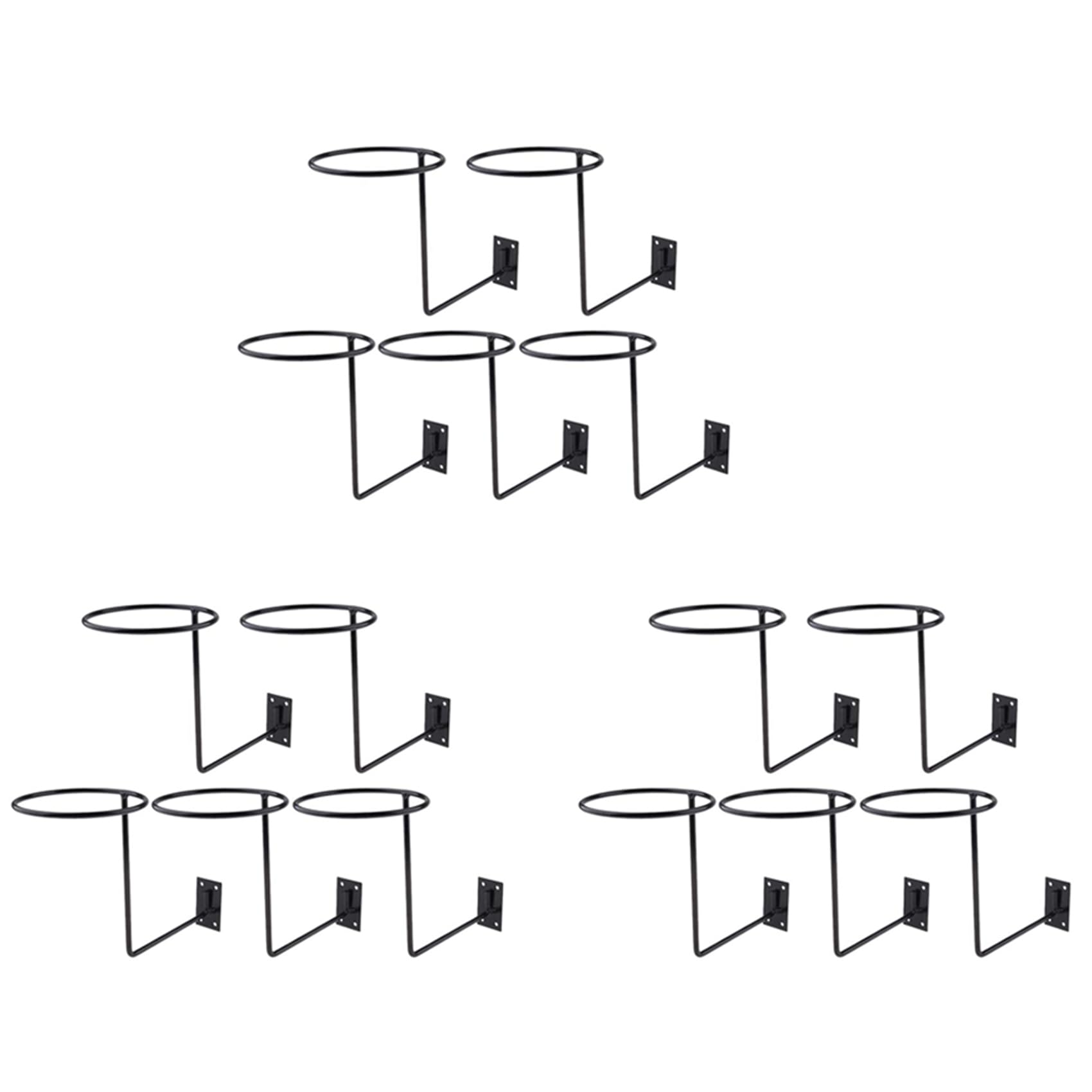 Hndhbfgrt Black 15Pcs Metal Helmet Holder Helmet Hanger Rack Wall Mounted Hook For Coats,Hats,Caps Etc Upgraded Motorcycle Accessories
