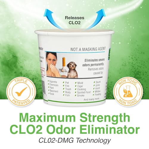 Biocide Systems Room Shocker, Quick Release Odor Eliminator for Home & Office, Eco-Friendly Chlorine Dioxide Odor Bomb for House Interior Up to 400 Square Feet of Floor Space - Thumbnail 4
