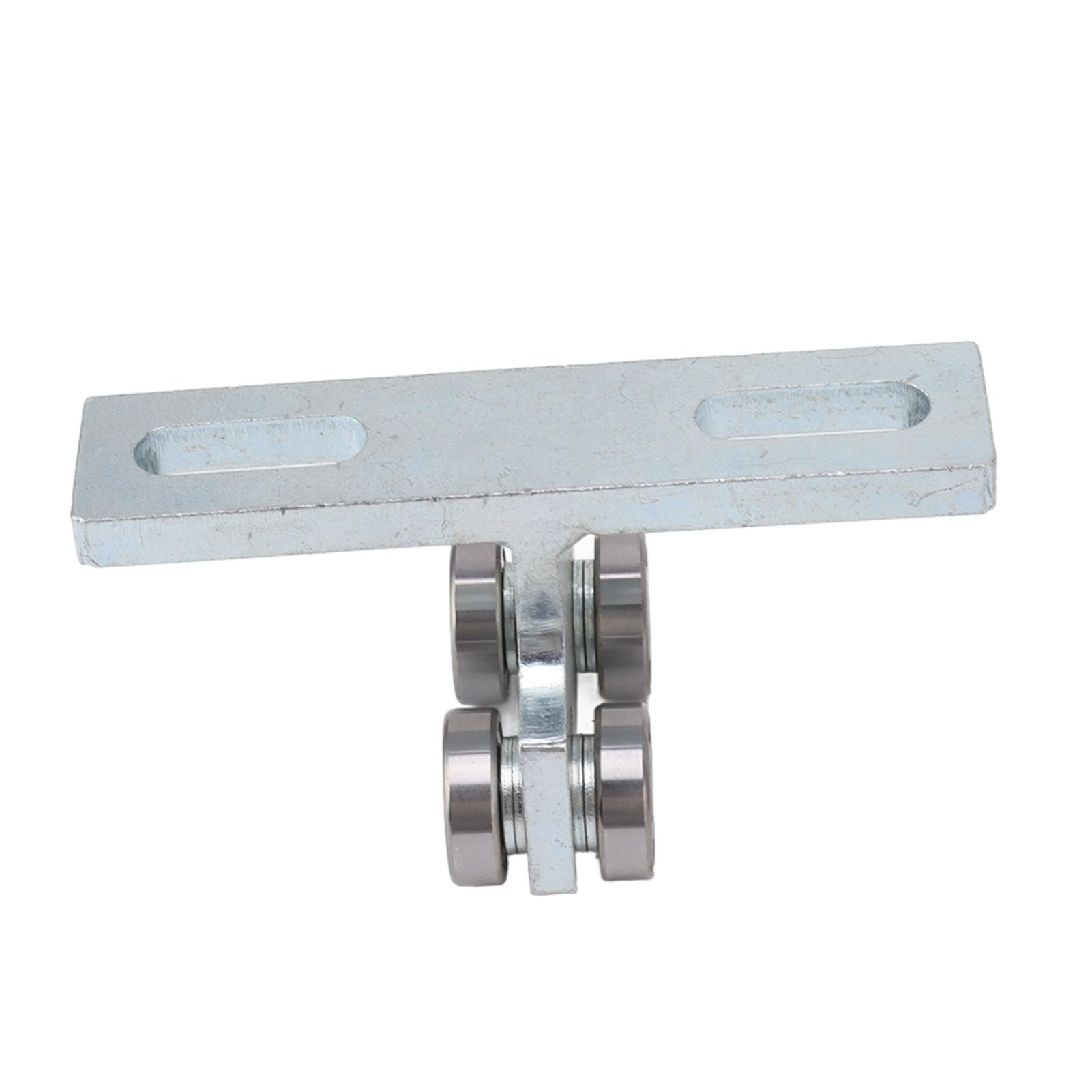 Carrello con 4 ruote e 2 pezzi, gruppo carrello con cuscinetti in acciaio legato tipo T per canale più alto da 1-5/8 pollici