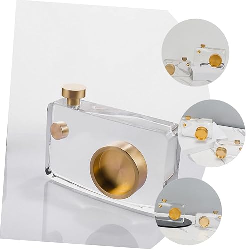 Miniatura 6 de Figura de cámara en miniatura Estatua de cámara de película Escultura Decoración de escritorio Cámara de estatuas Set Modelo Caja Presentación