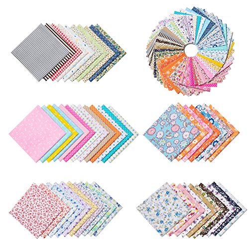 WolinTek Quadratini di Stoffa,50 Pezzi 25 * 25 cm