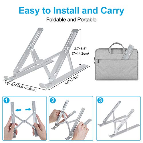 image for NASUM Laptop Stand, Laptop Holder Riser Computer Tablet Stand, Aluminu