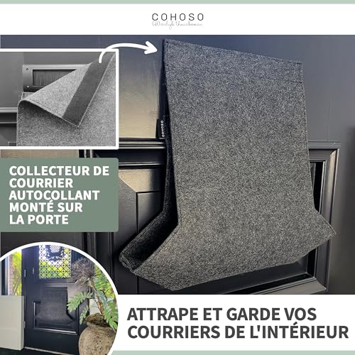 Boite aux lettres murale COHOSO contre la pluie pour courrier normalisé