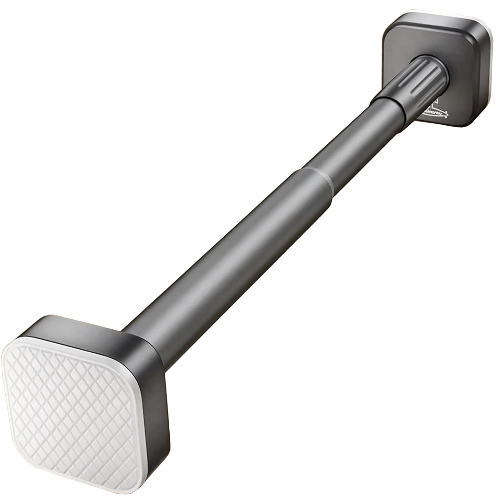 Tension Shower Curtain Rod, 14-86in Waterproof Rustproof Tension Curtain Rod, Detachable Base for Bathroom, Windows, Closets, No Drill(Grey,100-170cm/39-67in)
