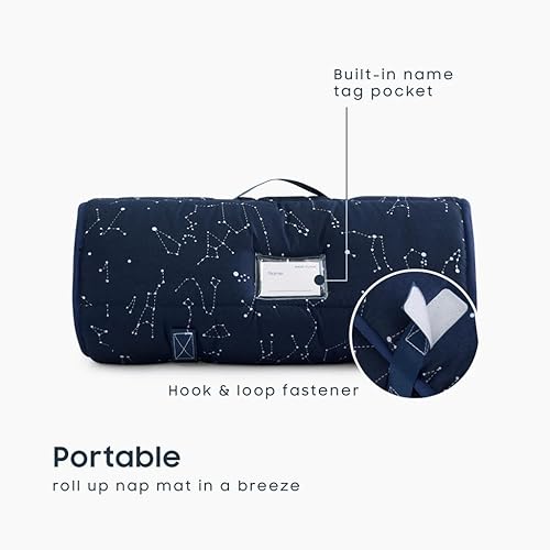 Miniatura 3 de Wake In Cloud - Toddler Nap Mat with Pillow and Blanket, for Kids Boys Girls Ages 3 Plus in Kindergarten Daycare Preschool, Roll Up Sleeping Bag,