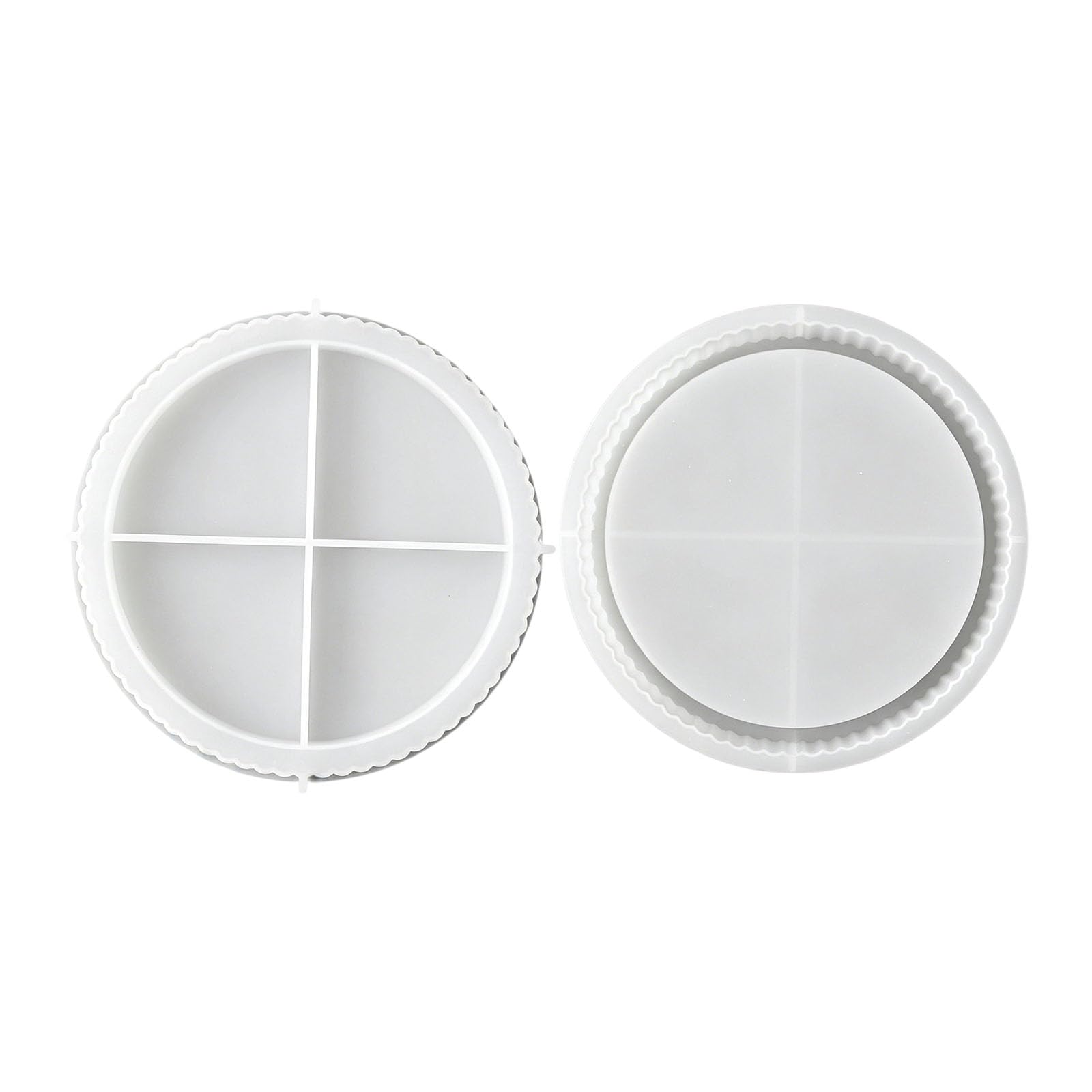 Elnwnnkc Pliable Round Form for Tray Casting, Silicone Shape for Trinket Tray, Resin Projects, and Decor Making Round Silicone Mold Resin Mold Trinket Casting Decor Pliable Form