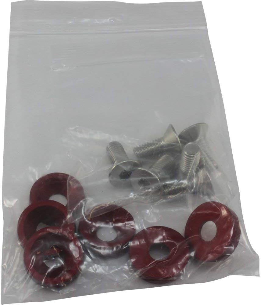 Honda Ruckus 12 Piece 8mm Bolt and Washer Dress Up Kit Red
