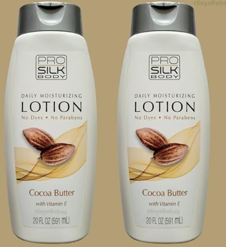 Pro Silk Body Daily Moisturizing Lotion, Cocoa Butter, 20 fl oz - 2-Pack