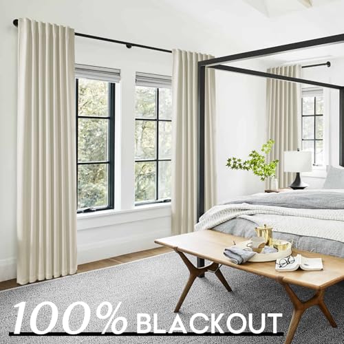 PANELSBURG Beige Curtains 84 Inch Length 2 Panels Set,Linen Farmhouse Boho Room Darkening Blackout Thermal Curtains 84 Inches Long for Bedroom Black Out Aesthetic,Cortinas para Sala Modernas 2025 - Image 3