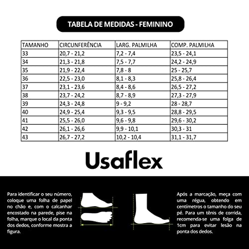 Mule Usaflex Feminino Salto Embutido Vanilla N2286023 35