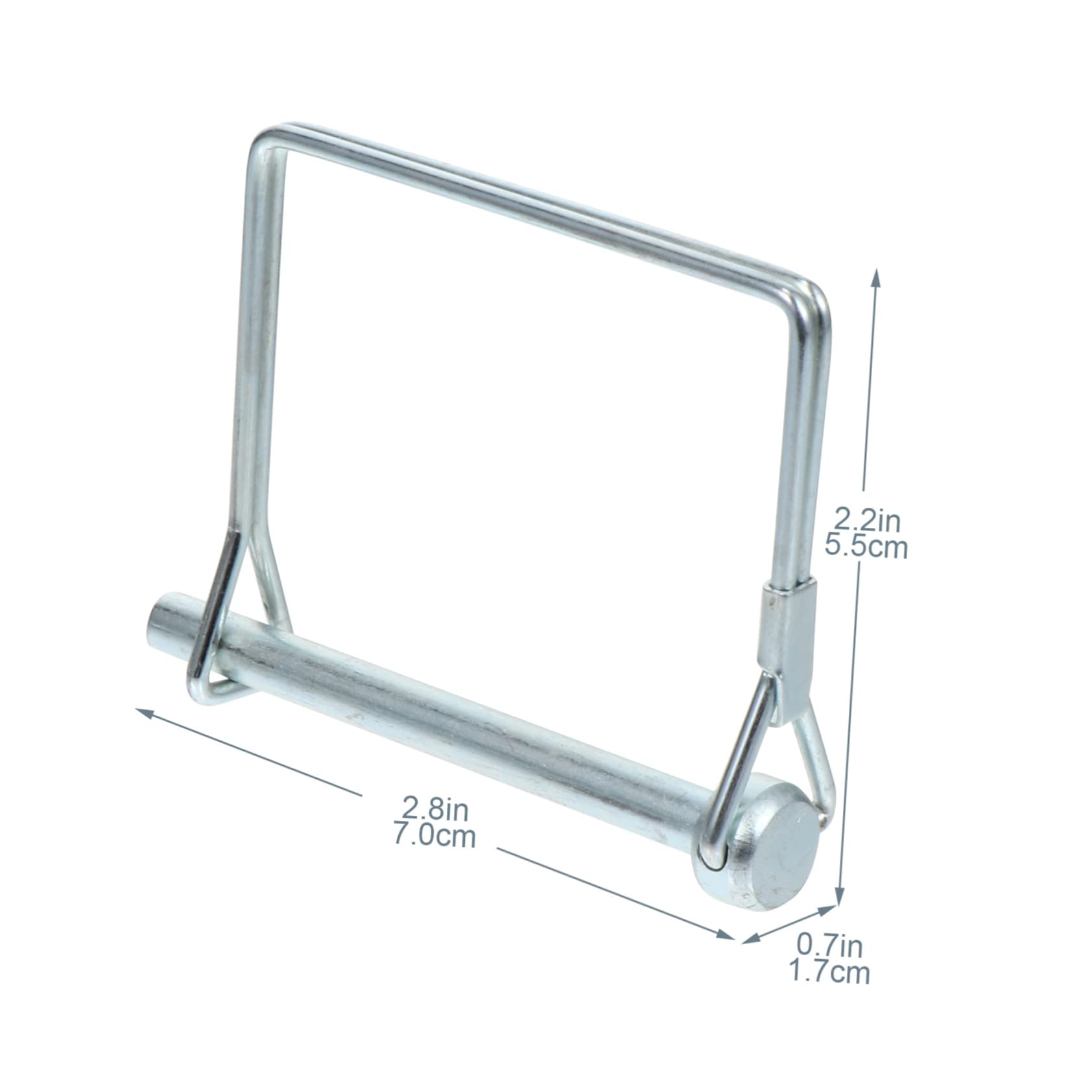 OFFSCH 10pcs Heavy Duty Square Lock Pins Carbon Steel Trailer Coupler Lock Arch Pin for Farm Trailer Jack Wheel Easy to Handle