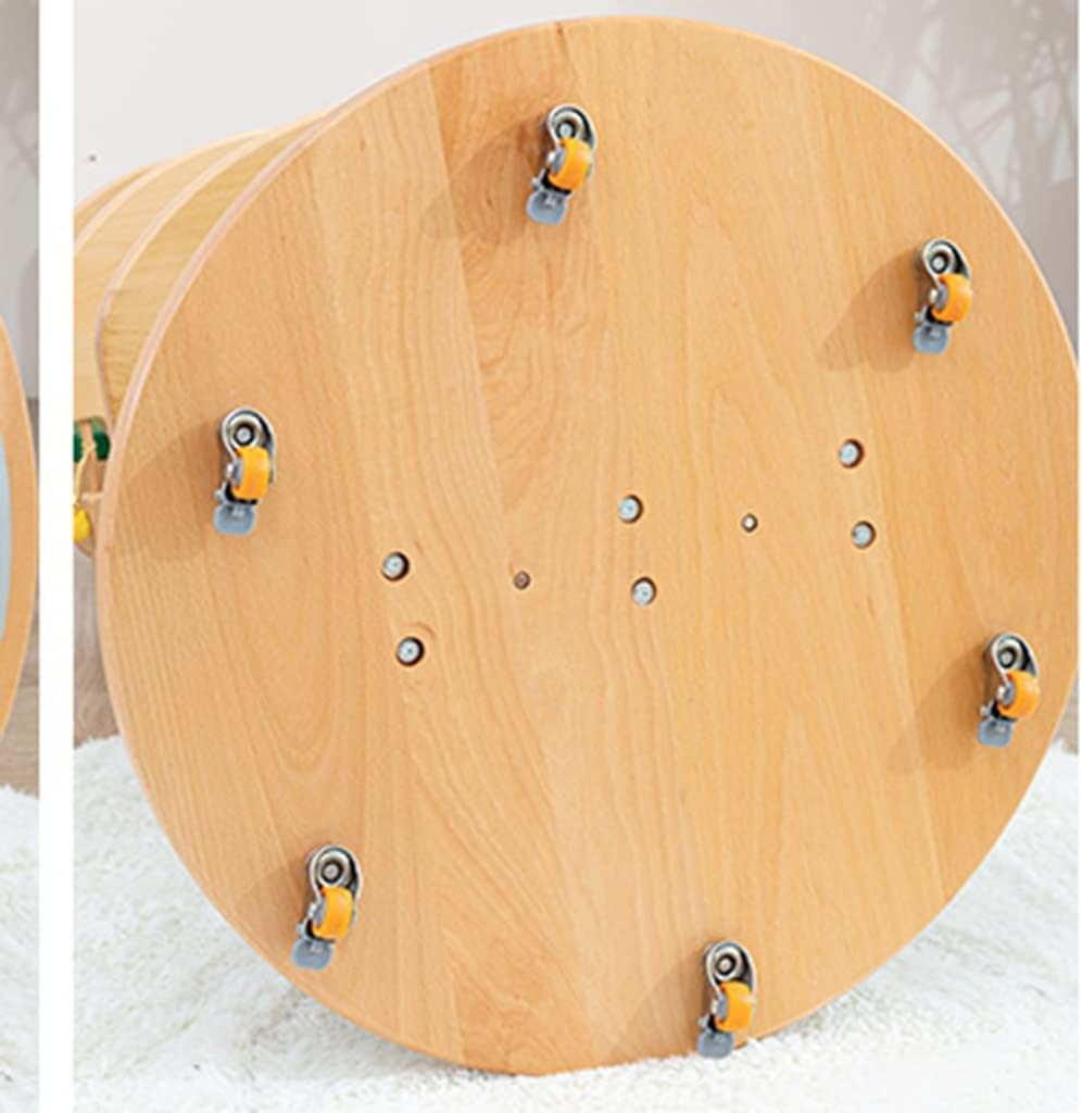 J2Q744AOLPP 4段ローリング本棚 ユニバーサルホイール付き クリスマスツリー無垢材 狭い本棚 フロアスタンディング本棚 寝