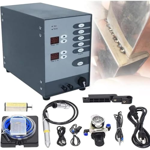 YLANMEI Soudeuse Laser Soudure par Points Automatique de Laser pour Les Bijoux 2 dans 1 soudeuse portative multifonctionnelle d'impulsion de Machine de Soudure réglable