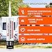 MuzeFansi RV Roof Lap Sealant Self Leveling,4 Pack RV Roof Silicone Sealant White, Waterproof Flexible EPDM RV Sealants and Caulking Exterior Repair Kit for Campers,Trailers, Motorhomes