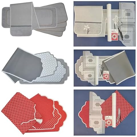 No-Sew Table Decorating Kit, Sewing Alternative for DIY Runners, Placemats, Dresser Scarves, Centerpiece Mats Cover