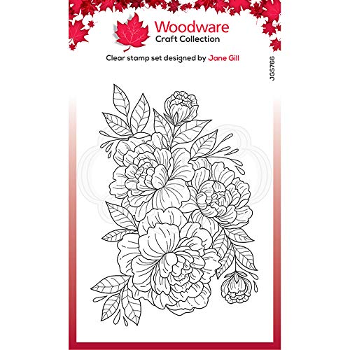 Woodware Jane Gill-Camellia Spray-Clear Stempelset, 4 x 6 inch - Image 3