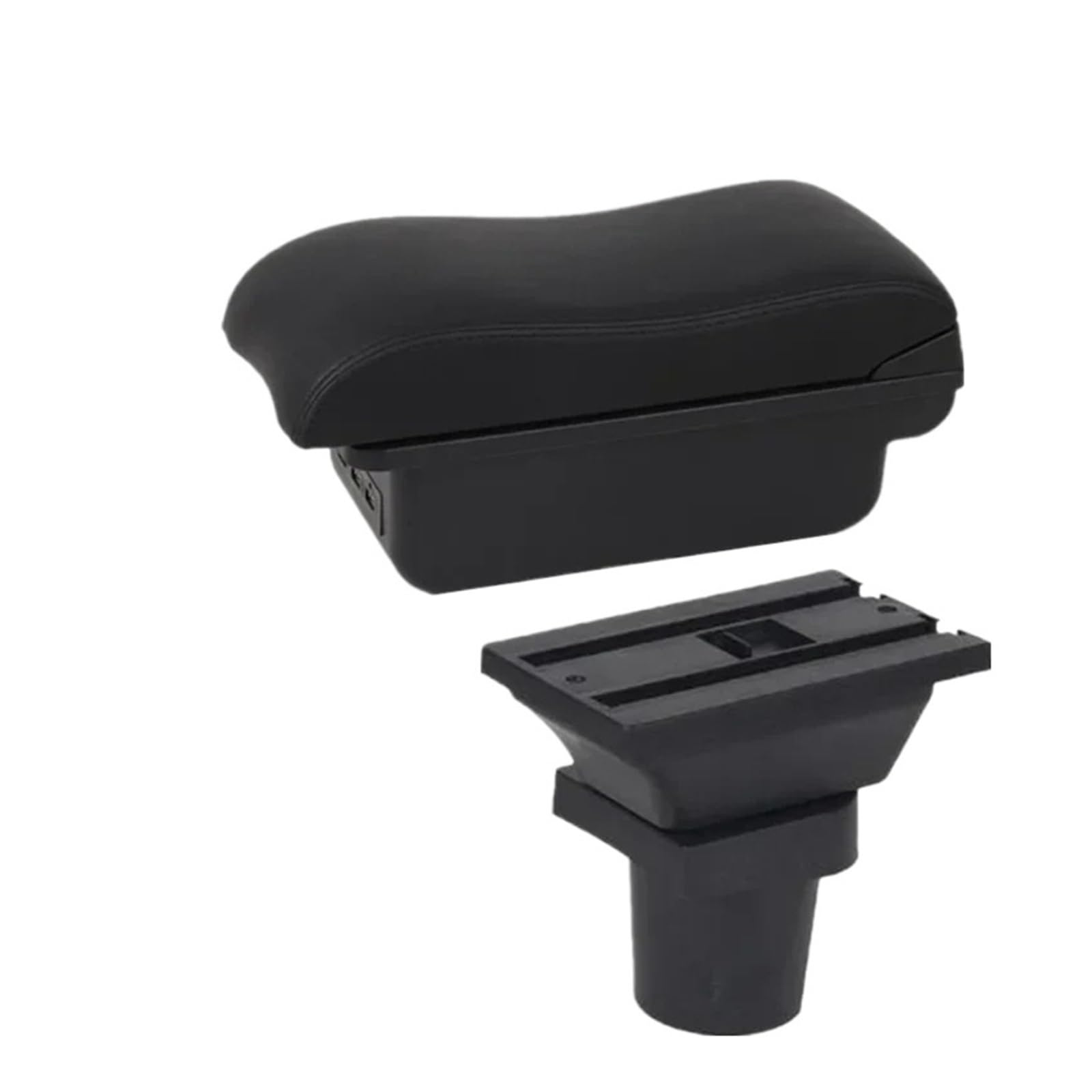 Umdjju B2 Black Line 3Usb For Mitsubishi For Colt 2008-2023 Car Armrest Central Storage Box Retrofit Accessories Car Centre Console Armrest Box(B2 Black Line 3Usb)