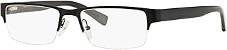Armani Exchange A|X Mens AX1015 Rectangular Prescription Eyewear Frames, Black/Demo Lens, 52 mm