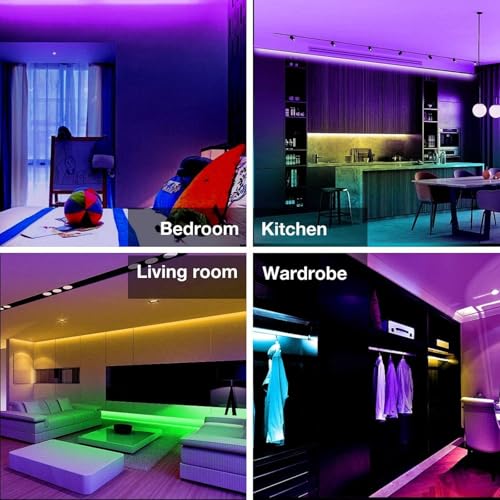Tira LED 17ft RGB multicolor con control USB miniatura 3