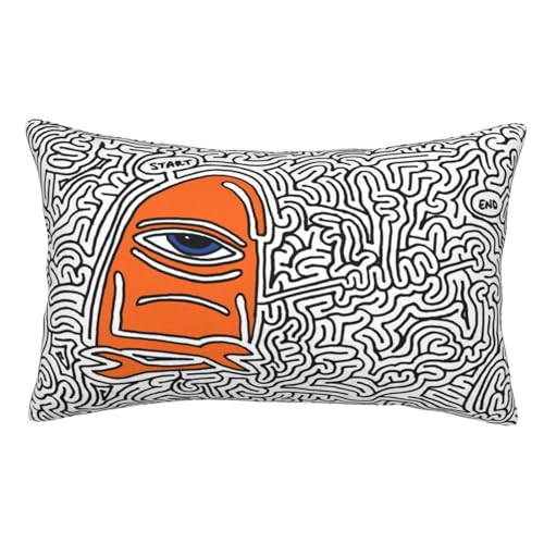 トイマシーン 枕カバー クッションカバー 座布団カバー おしゃれ 装飾 部屋 ソファー オフィス 車用 洗える 四季通用 20"X30"