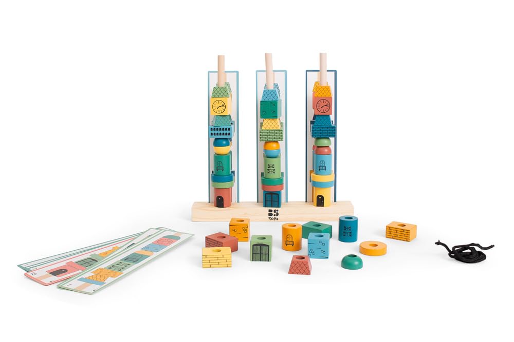 BS Toys GA370 wieże stos, wielokolorowe