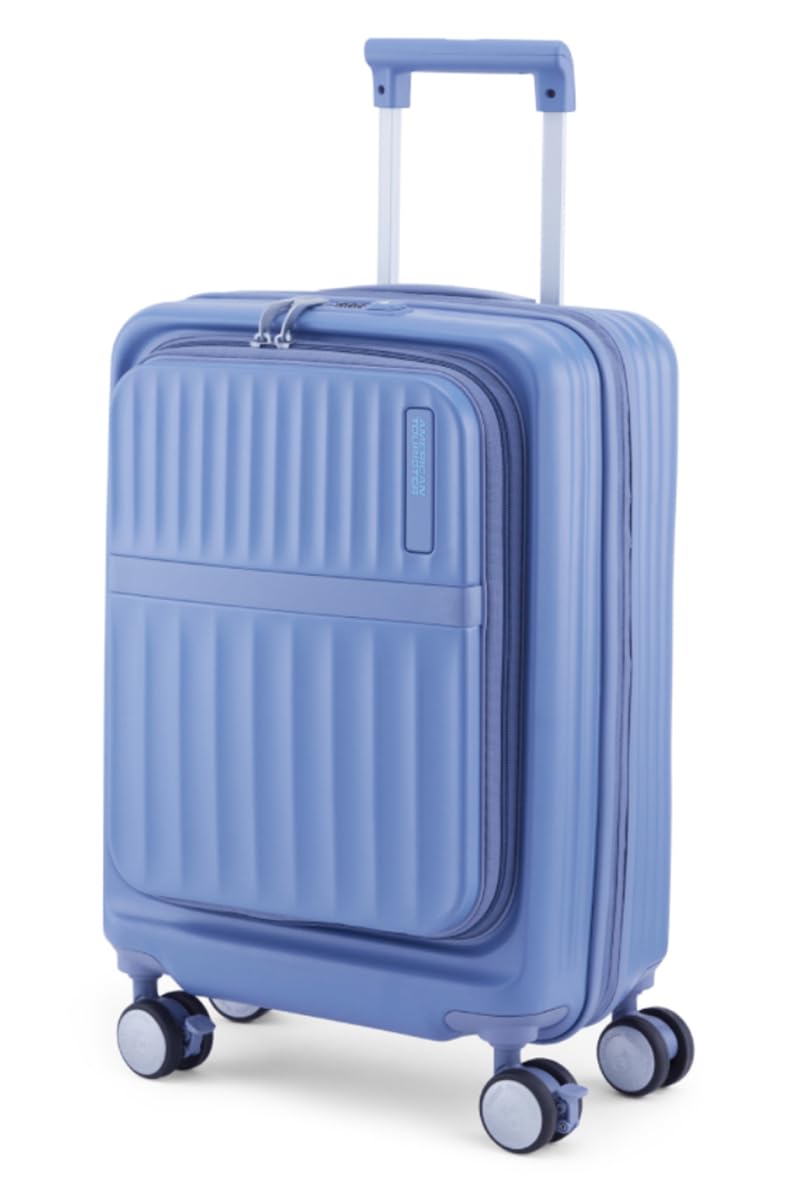 Trento + Suitcase, 54 cm / 20 inch, 4 Spinner Wheels, Hard Top, Polycarbonate, Elemental Blue|Book Opening|Expandable|TSA Lock|Waterproof Section - 3 Years Global Warranty-image-37