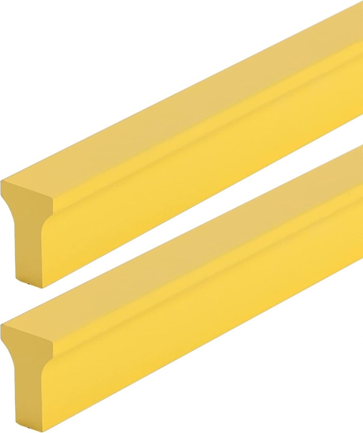 Gelbe T-Griffe Möbelgriffe Küchenschrankgriffe 2 Stück Schranktürgriffe Schubladengriffe für Schlafzimmer Bad, Aluminiumlegierung, Length 800mm, Length 800mm