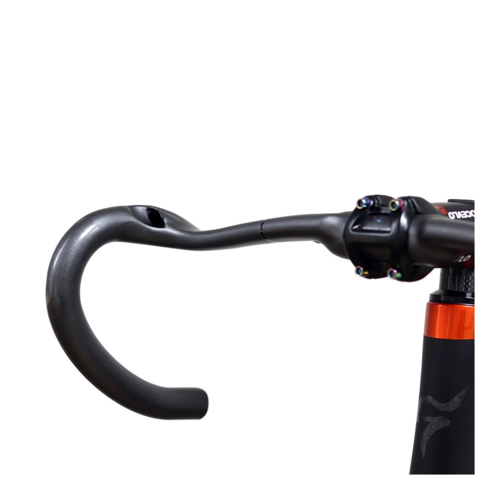 Compatibile con il manubrio leggero integrato bici da strada in carbonio | La struttura aerodinamica riduce la resistenza al vento durante i viaggi veloci in bicicletta su strada