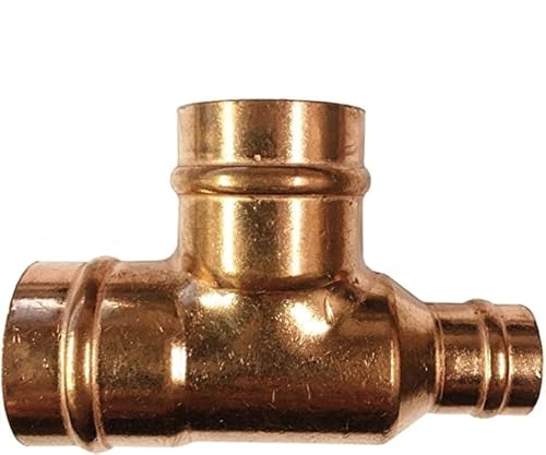 22mm x 15mm x 22mm Solder Ring Reducing Tee - Bag of 2