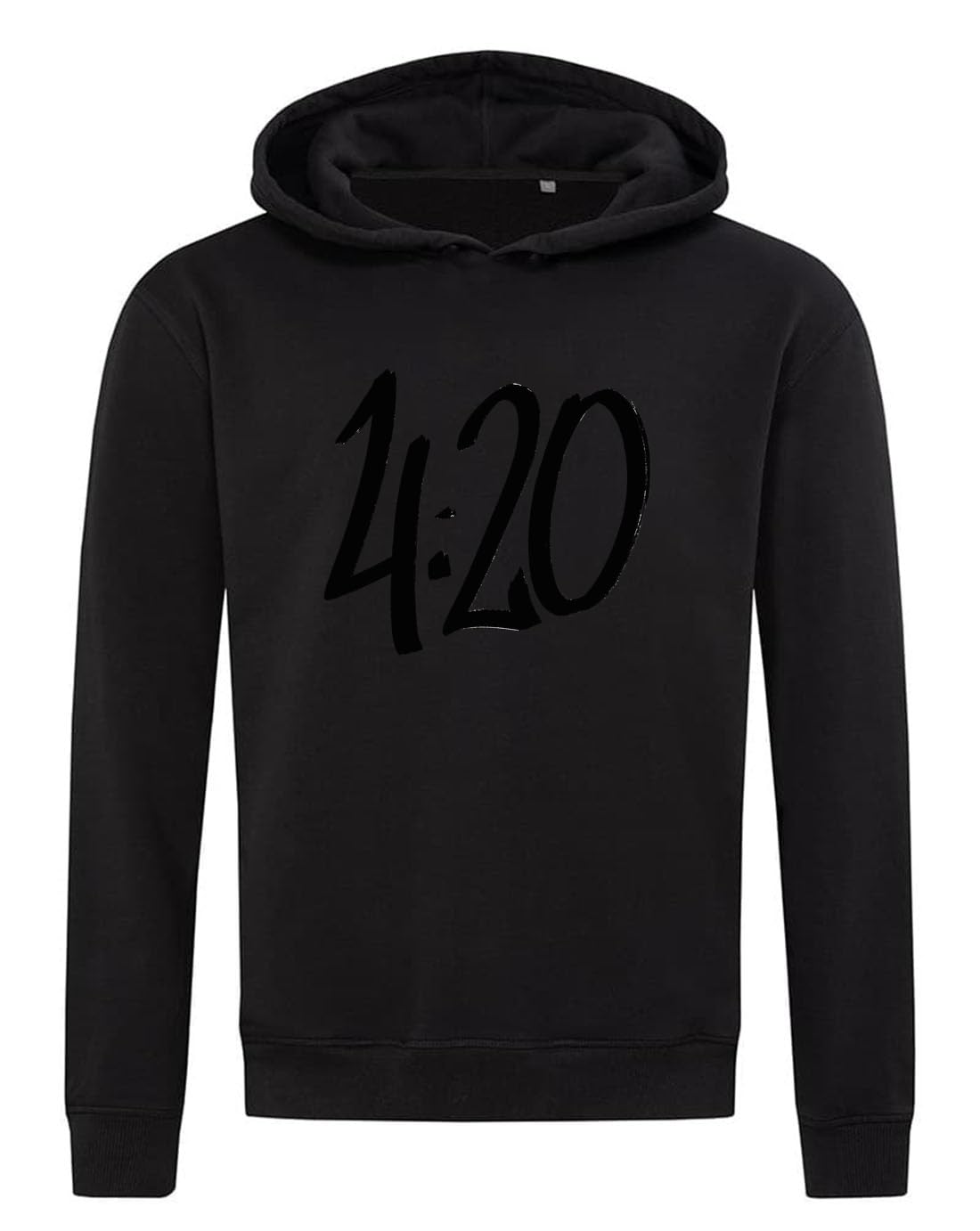 420 Art Felpa con cappuccio in misto cotone nero